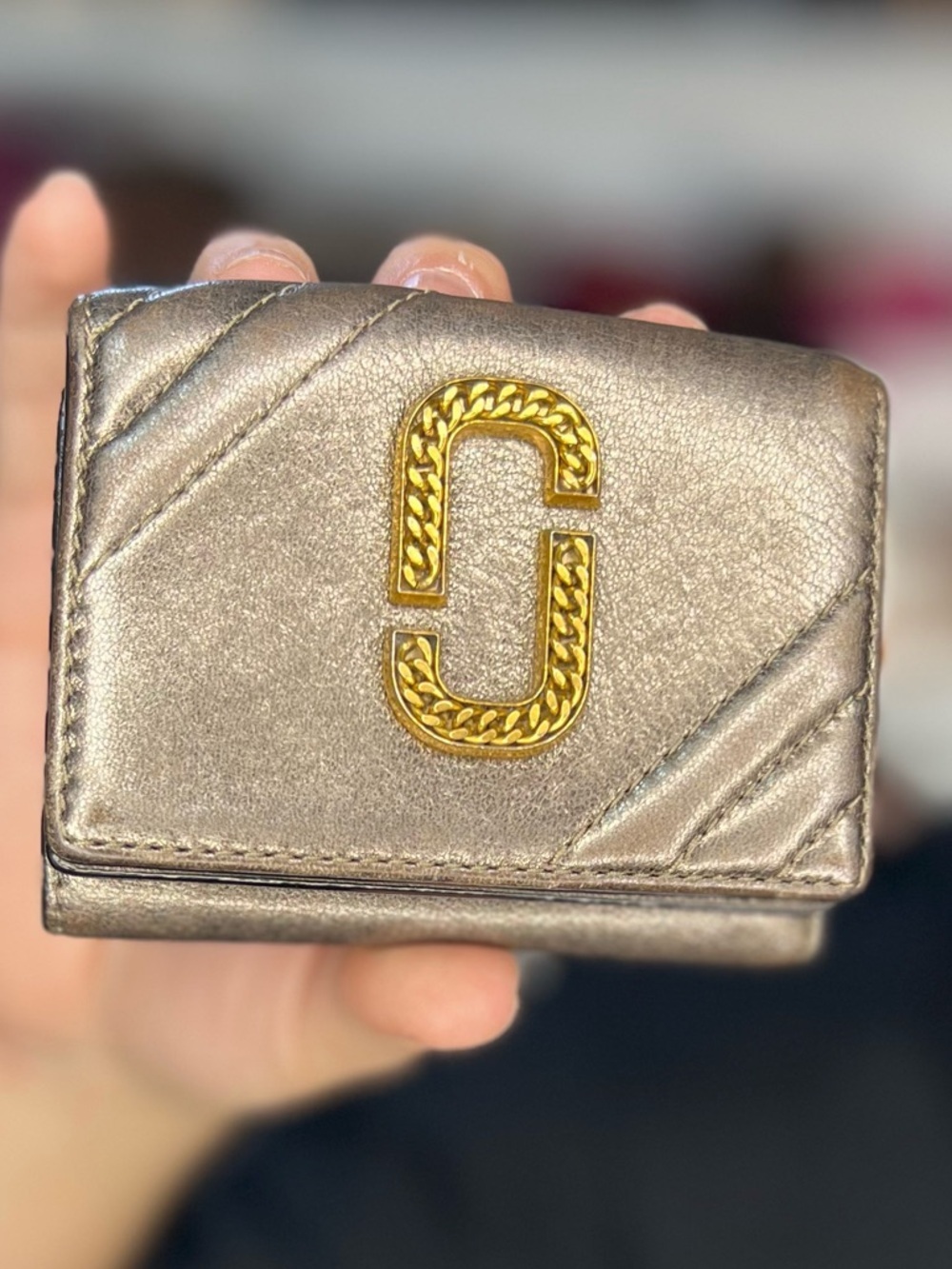 MARC JACOBS METALLIC WALLET
